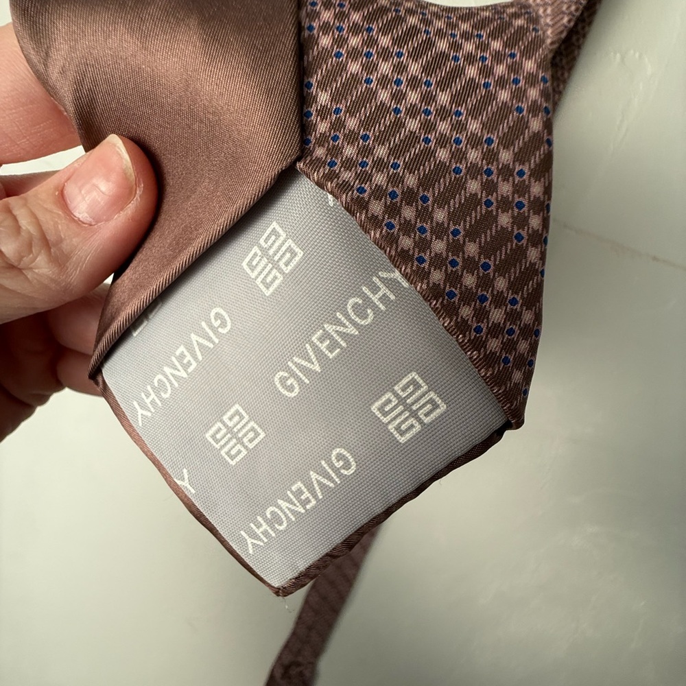 Authentic Givenchy Mauve Abstract Patterned Silk … - image 4